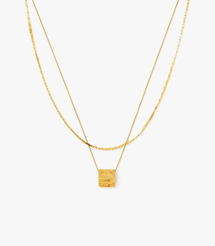 lucy-williams-square-coin-necklace-set Lucy Williams Square Coin Necklace Set - Image 1